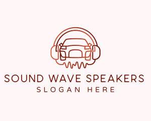 Car Headphones Audio logo design