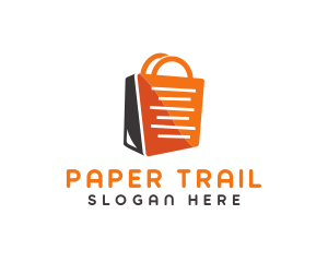 Shopping Bag Receipt logo design