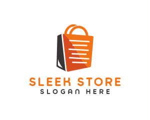 Shopping Bag Receipt logo design