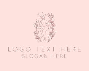 Floral Sexy Woman logo