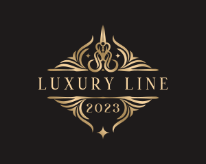 Luxury Scissors Shears logo design