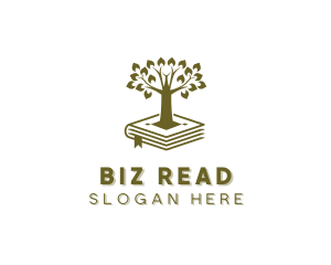 Book Tree Learning logo design