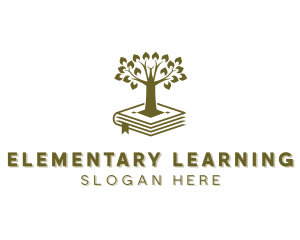 Book Tree Learning logo design