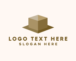 Simple Cardboard Box  Logo