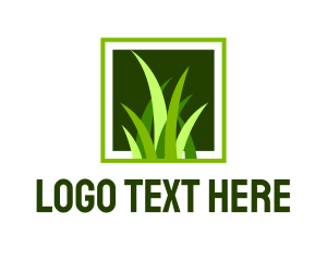Herbs - Lawn Grass Turf logo design