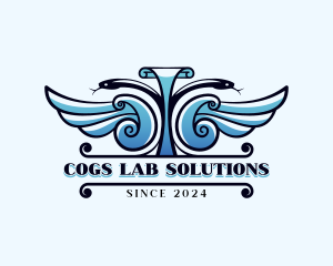 Caduceus Wellness Lab logo design