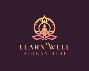 Yoga Meditation Wellness logo design