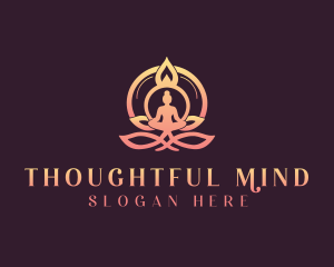 Yoga Meditation Wellness logo design