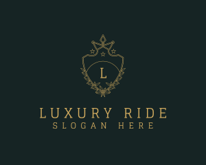 Luxury Crown Shield logo design