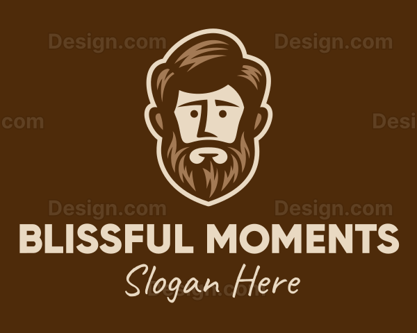 Beard Man Grooming Logo