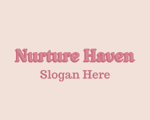 Girly Pastel Wordmark Logo