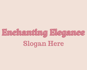 Girly Pastel Wordmark logo design