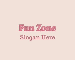 Girly Pastel Wordmark logo design