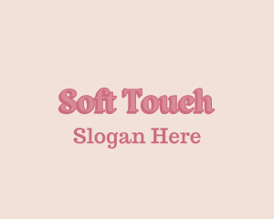 Girly Pastel Wordmark logo design