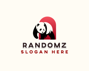 Panda Bear Zoo Logo