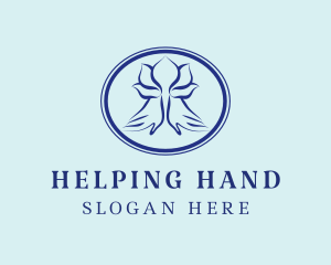 Lotus Hand Massage  logo design