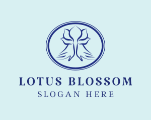 Lotus Hand Massage  logo design