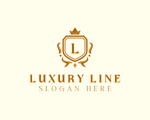 Luxury Crown Shield logo design