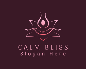 Pink Flower Wellness logo design