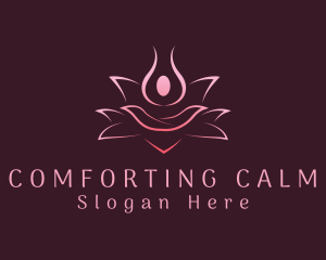 Pink Flower Wellness logo design