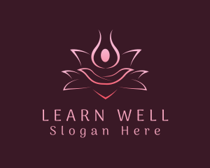 Pink Flower Wellness logo design