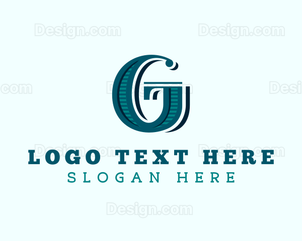 Retro Letter G Studio Logo