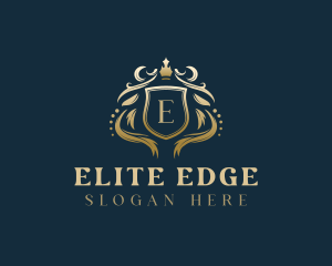 Luxury Crown Shield logo design