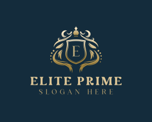 Luxury Crown Shield logo design