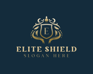 Luxury Crown Shield logo design