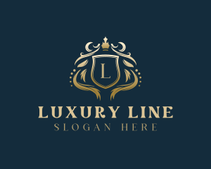 Luxury Crown Shield logo design