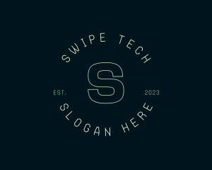 Neon Tech Startup Business logo design