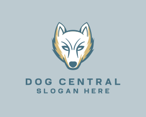 Animal Wolf Dog logo design