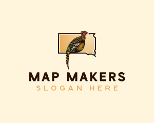 South Dakota Pheasant Bird logo design