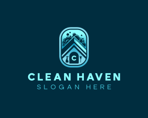 Home Cleaning Sanitation logo design