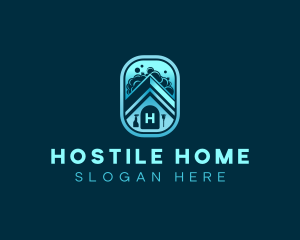 Home Cleaning Sanitation logo design