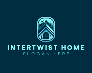 Home Cleaning Sanitation logo design