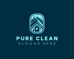 Home Cleaning Sanitation logo design