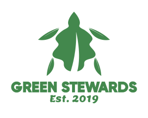 Green Leaf Tortoise logo design