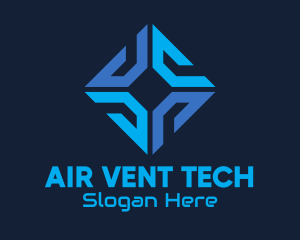 Blue Tech Software Company Logo