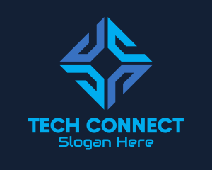 Blue Tech Software Company Logo