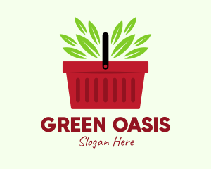 Green Veggies Basket logo design