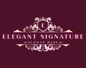 Elegant Crown Boutique logo design