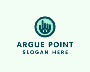 Hand Eye Point Click logo design