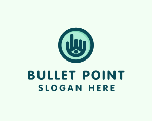 Hand Eye Point Click logo design