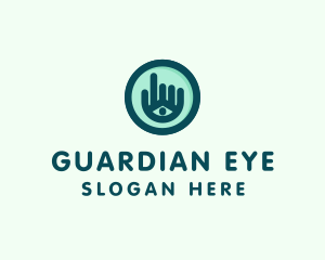 Hand Eye Point Click logo design