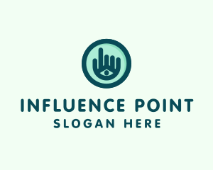 Hand Eye Point Click logo design