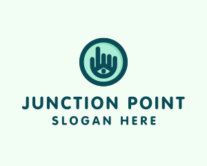 Hand Eye Point Click logo design