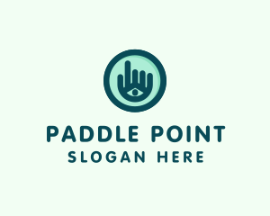 Hand Eye Point Click logo design