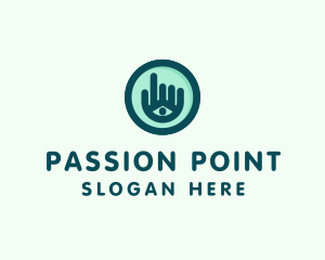 Hand Eye Point Click logo design