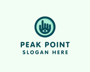 Hand Eye Point Click logo design